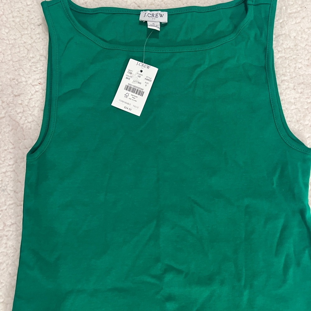 J. Crew Women's Green Tank Top